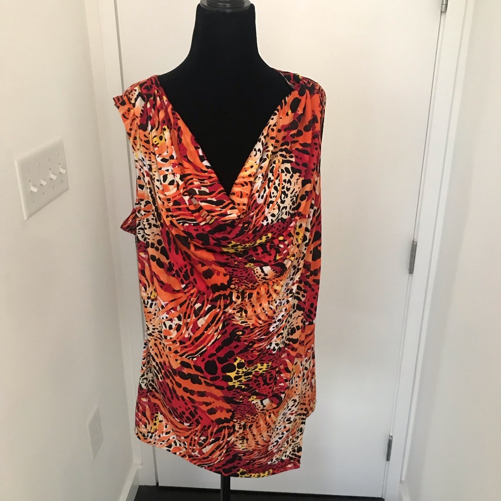 Lane Bryant Animal Print Blouse Size 14/16
